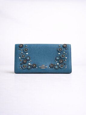 Coach Tea Rose Willow Floral Leather Crossbody Bag 2017